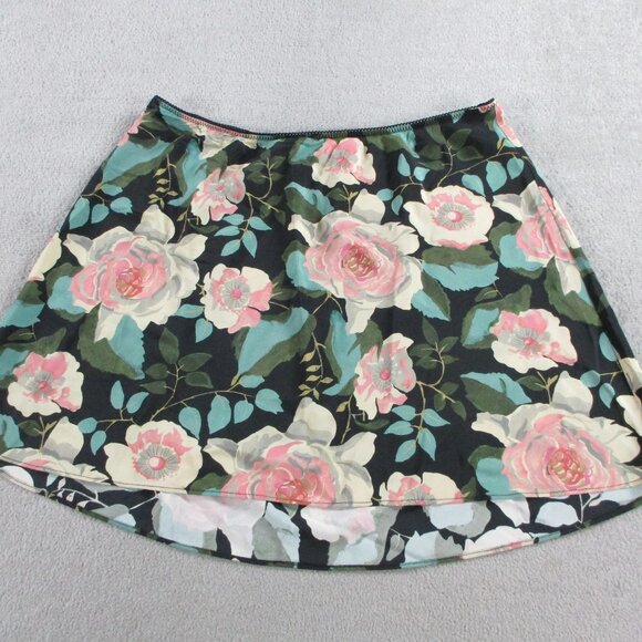 DOEN Skirt Womens XL Rose Garden Floral Giulietta 100% Silk 1920s Style EUC - Picture 2 of 11
